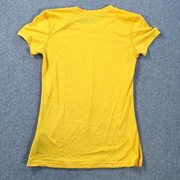 Nike Dri-Fit Yellow Short Sleeve Tee Shirt Women's Small Crew Neck Active Gym - Picture 8 of 8